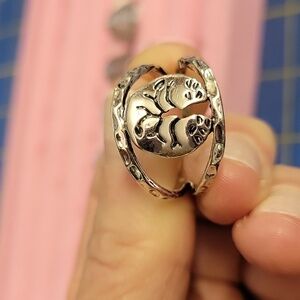 Tree Cutout Silver Tone Ring
